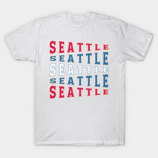 TEXT ART USA SEATTLE T-Shirt